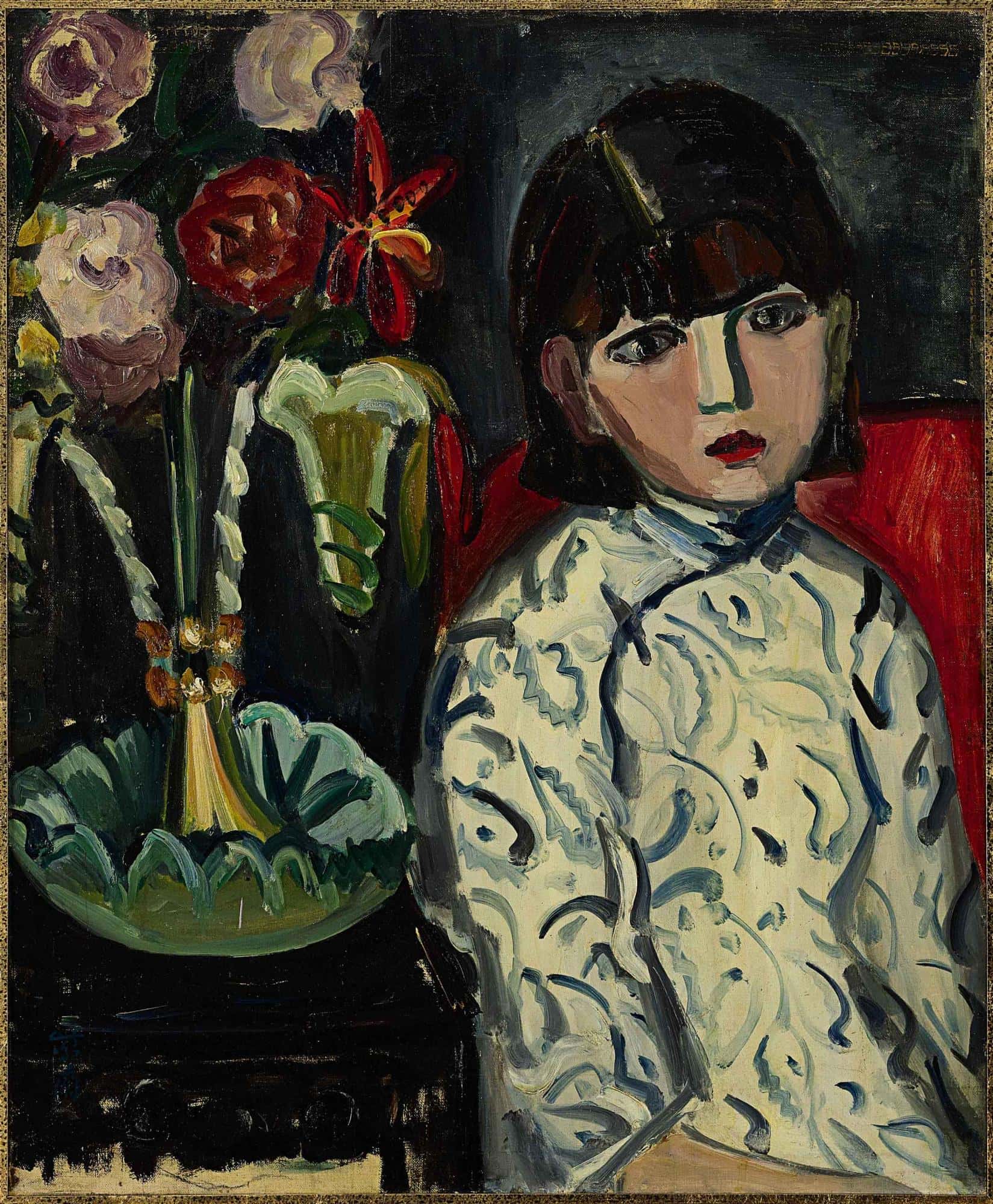 關紫蘭《少女》 1930年代作 油畫畫布,76.5 x 63 公分